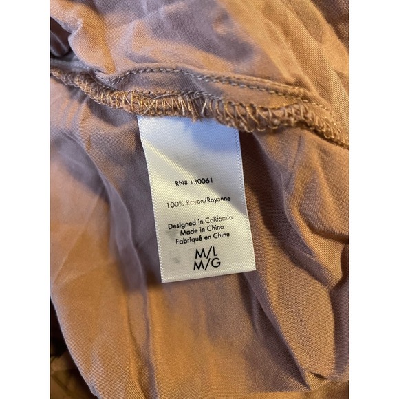 L Space Pacifica Button Down Collared Tunic‎ Mini Tan Medium/Large M/L - Picture 5 of 6